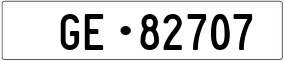 Trailer License Plate